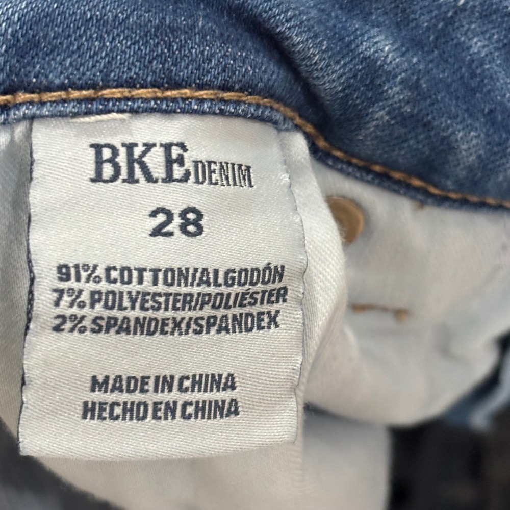 BKE Parker Womens High Rise Ankle Skinny Distressed Jeans Medium Wash Size 28 - Picture 9 of 15
